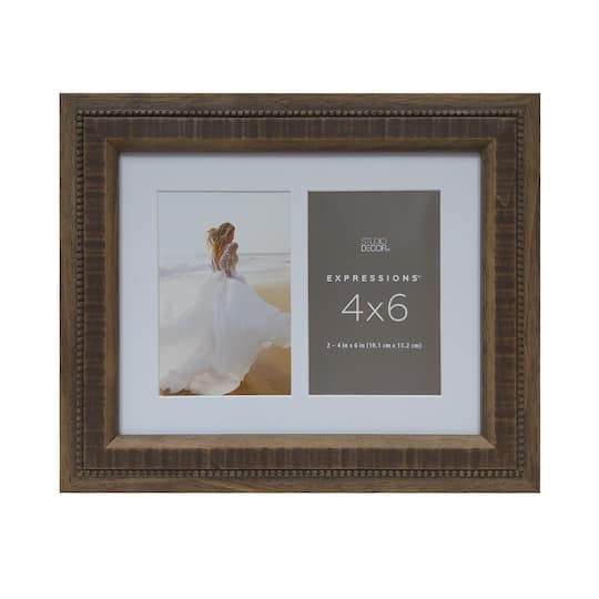 2 Opening Natural Seraphina 4&#x22; x 6&#x22; Collage Frame, Expressions&#x2122; by Studio D&#xE9;cor&#xAE;